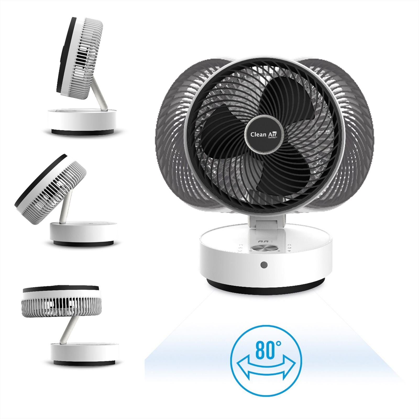 Ventilateur circulateur d'air avec ioniseur CA-404W