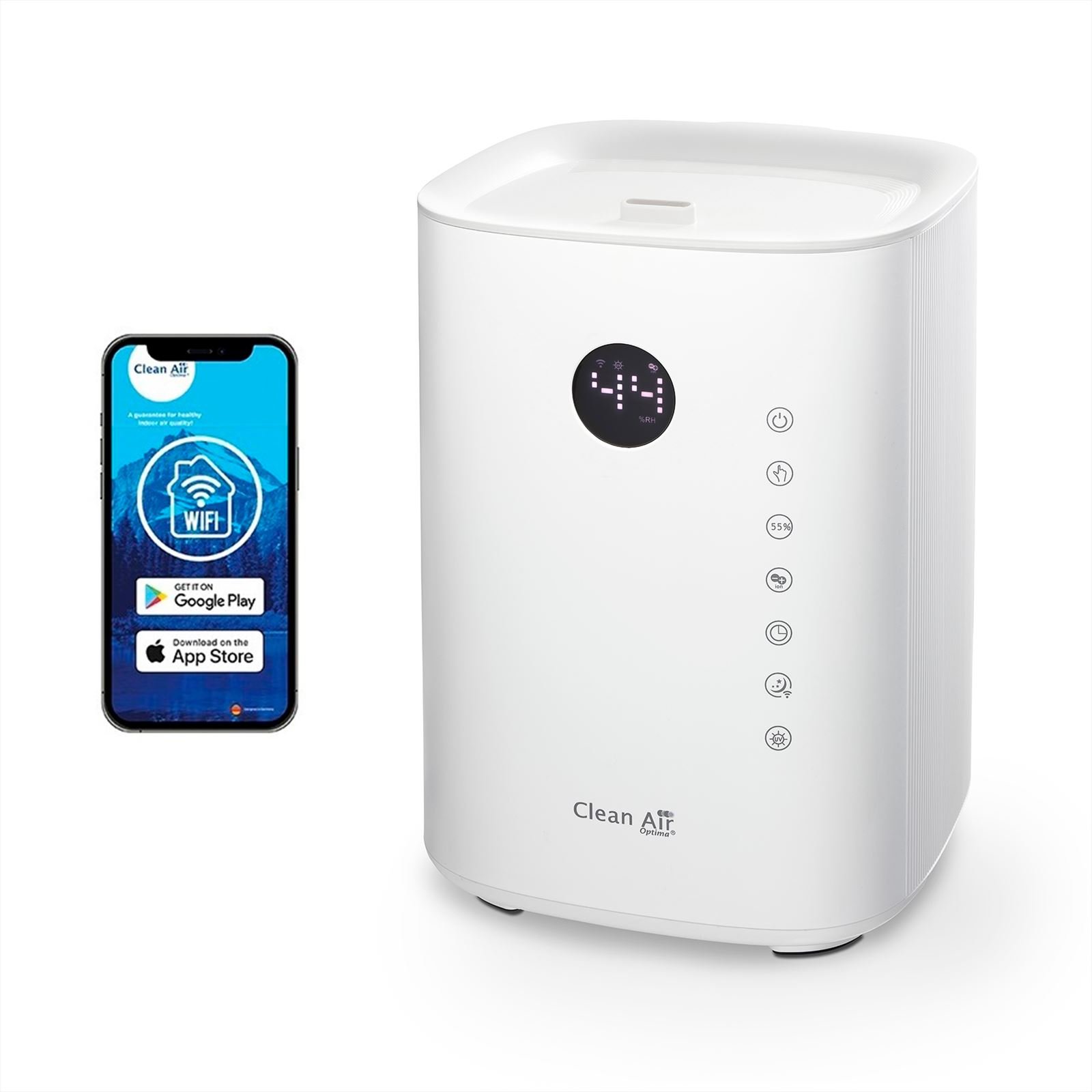 Luchtreiniger, Luchtontvochtiger, Luftreiniger, Luftentfeuchter, Purificateur, des humidificateur,Air Purifier, Dehumidifier, Clean Air Optima