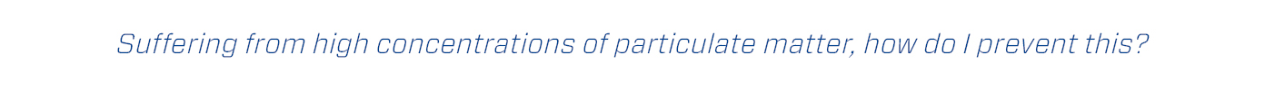 air purifier removes particles