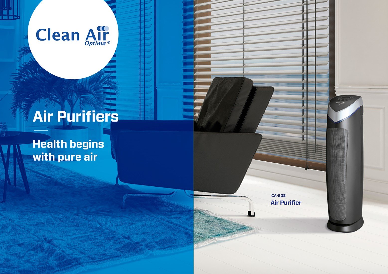 Purificateur d'air HEPA UV et ioniseur CA-508