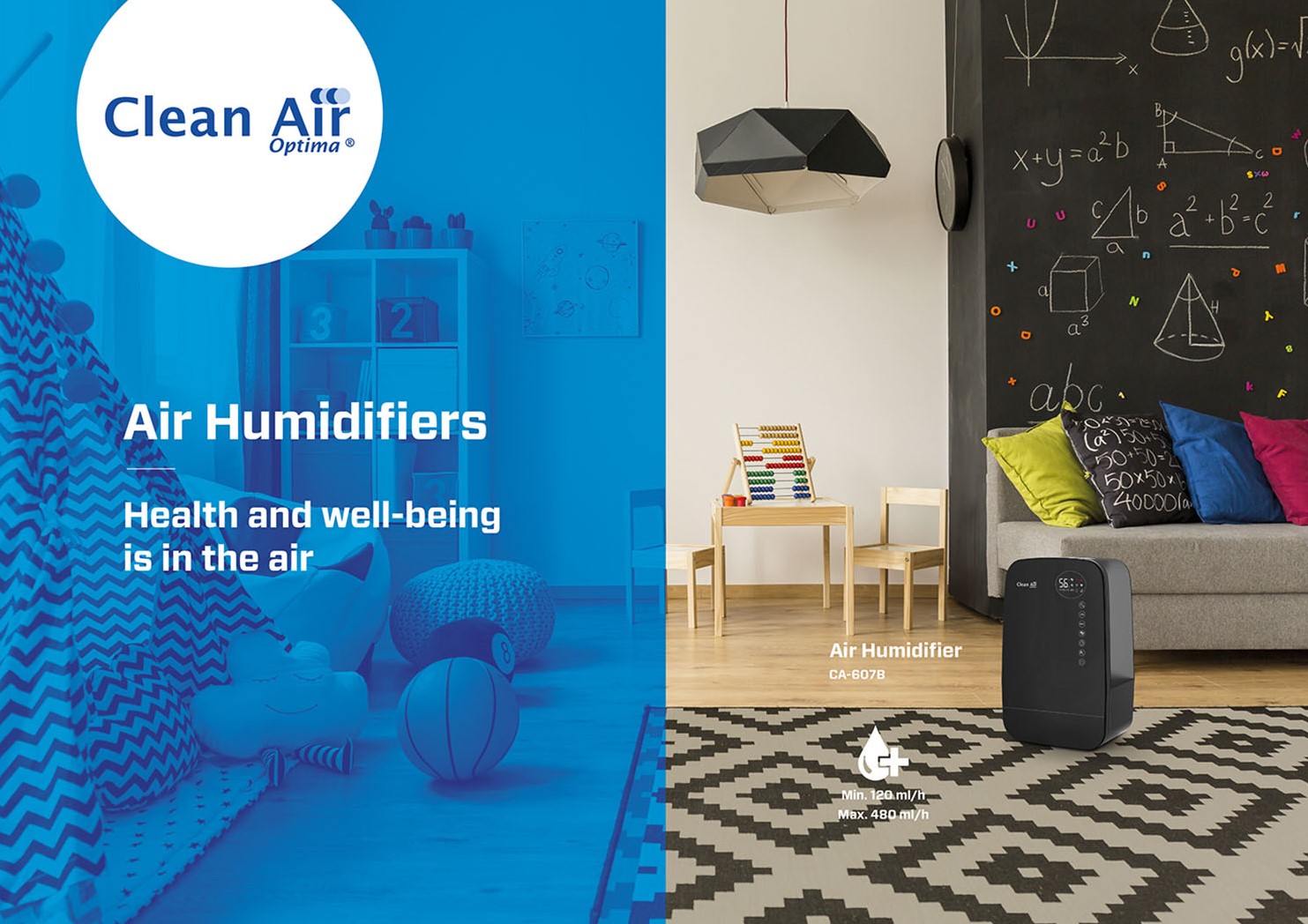 Humidificateur d'air ultrason + ioniseur CA-603