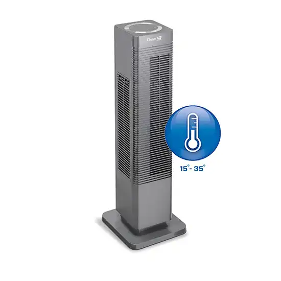 fan heaters, space heaters, portable heaters, electric fan heaters, ceramic fan heaters, room fan heaters, small fan heaters, desktop fan heaters, wall-mounted fan heaters, energy-efficient fan heaters , Clean Air Optima