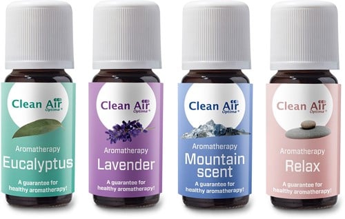 Huiles essentielles Box: Eucalyptus, Lavende, Mountain, Relax
