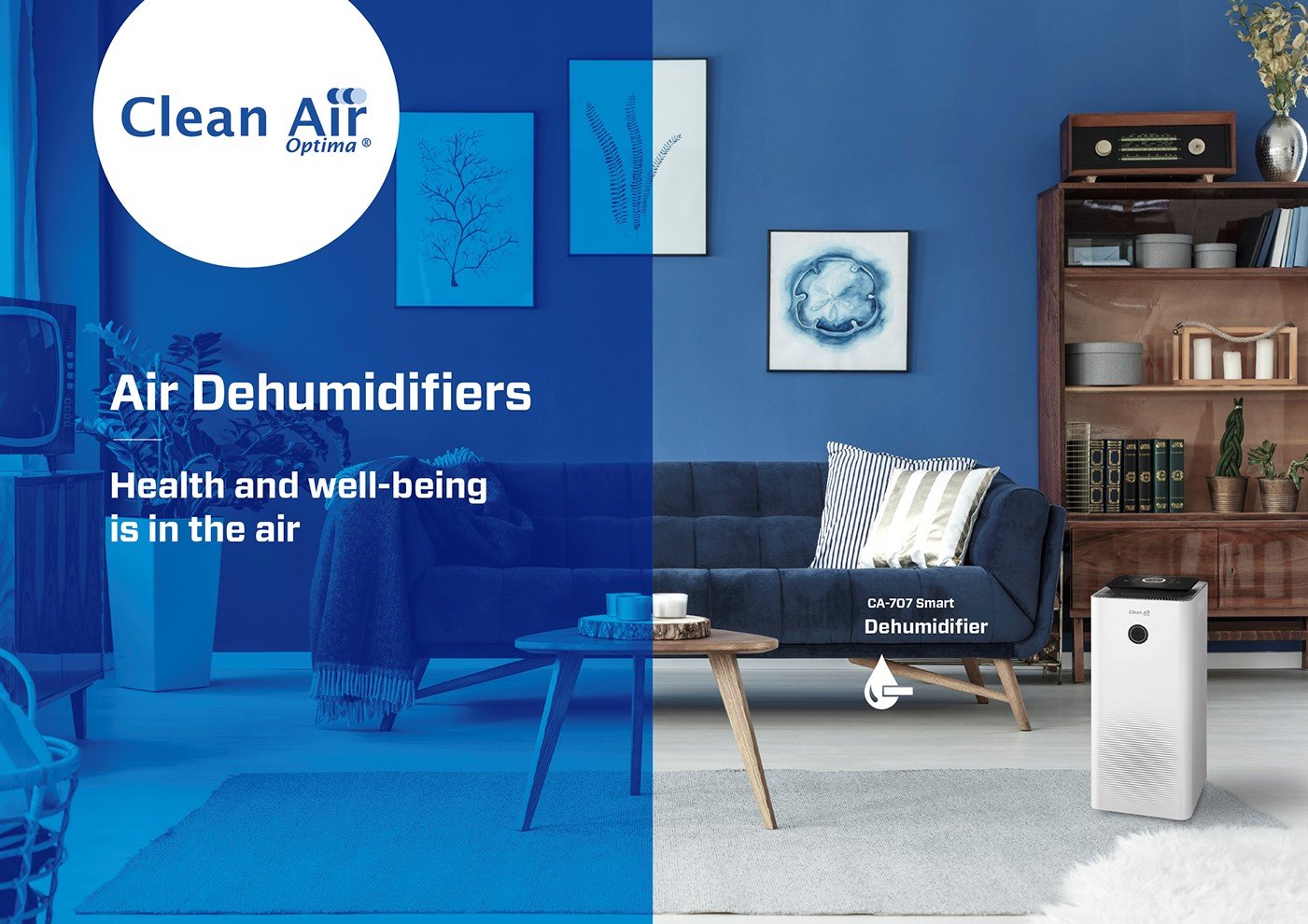 Déshumidificateur et purificateur d'air CA-702 Smart