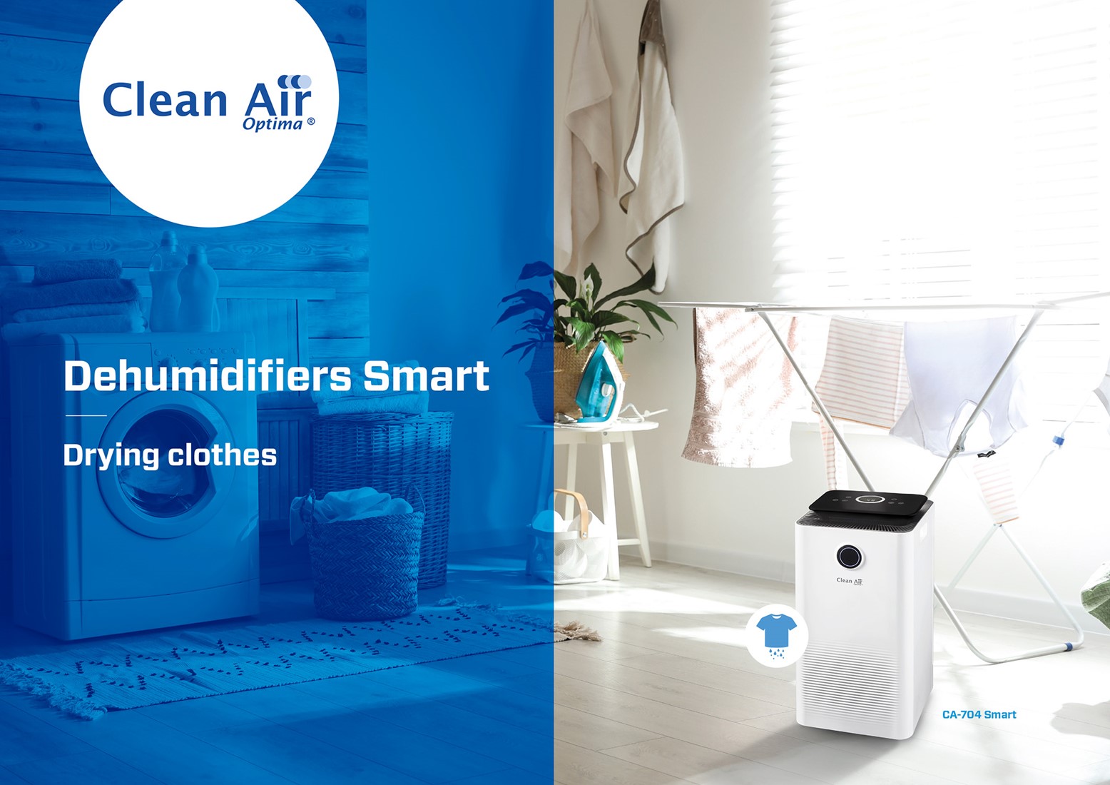 Déshumidificateur et purificateur d'air CA-704 Smart