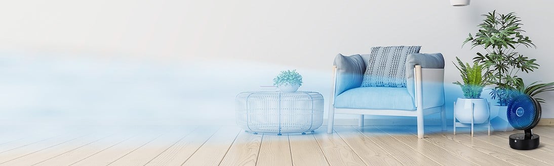 Un ventilateur pour le refroidissement les jours de grande chaleur